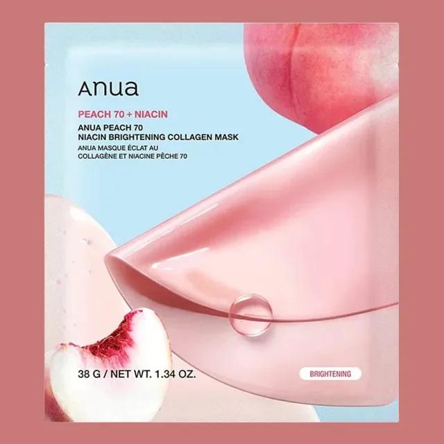 ANUA - Peach 70 Niacin Brightening Collagen Mask - Rozjasňující hydrogelová maska s kolagenem - 38 g