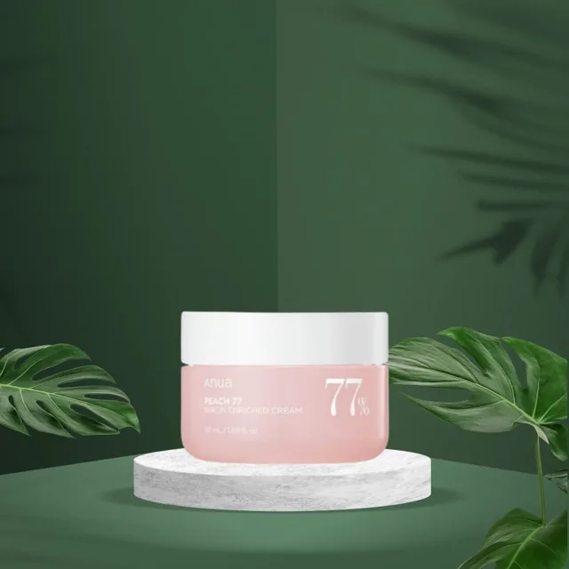 ANUA - Peach 77% Niacin Enriched Cream - Hydratační krém na obličej se 77 % broskvového extraktu - 50 ml