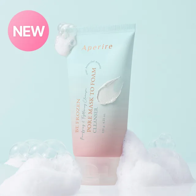 APERIRE - Be Frozen Pore Mask To Foam Cleanser - Čisticí pěnový cleanser na póry pro čistou pleť - 120 g