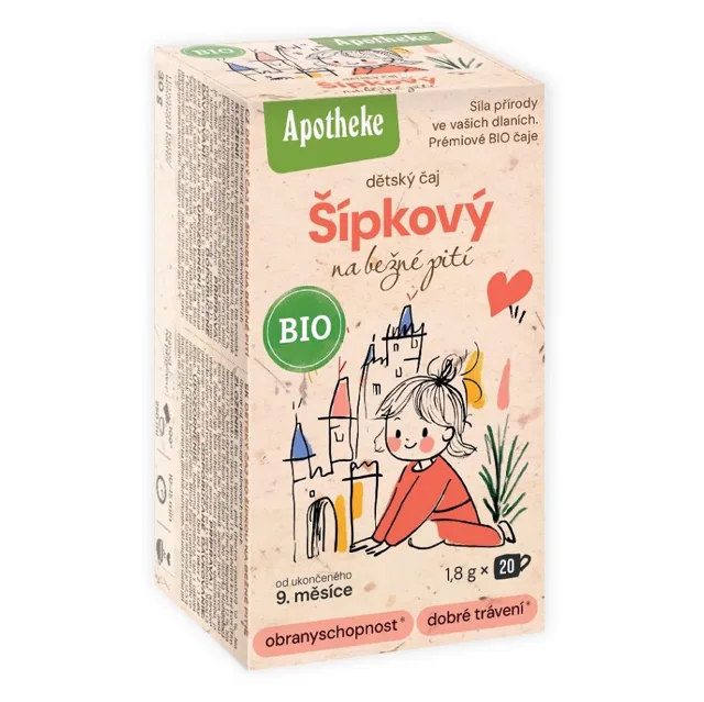 APHOTEKE Čaj dětský šípkový na běžné pití BIO 20 sáčků
