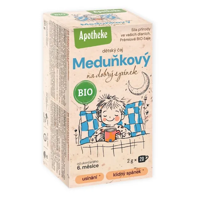 APHOTEKE Dětský Meduňkový čaj na dobrý spánek BIO 20 sáčků