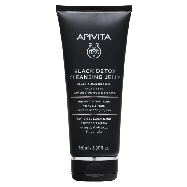 APIVITA Black Detox Cleansing Jelly černý čisticí gel 150 ml