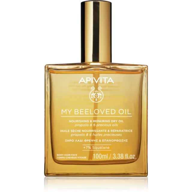 Apivita My Beeloved Oil vyživující suchý olej na obličej, tělo a vlasy 100 ml