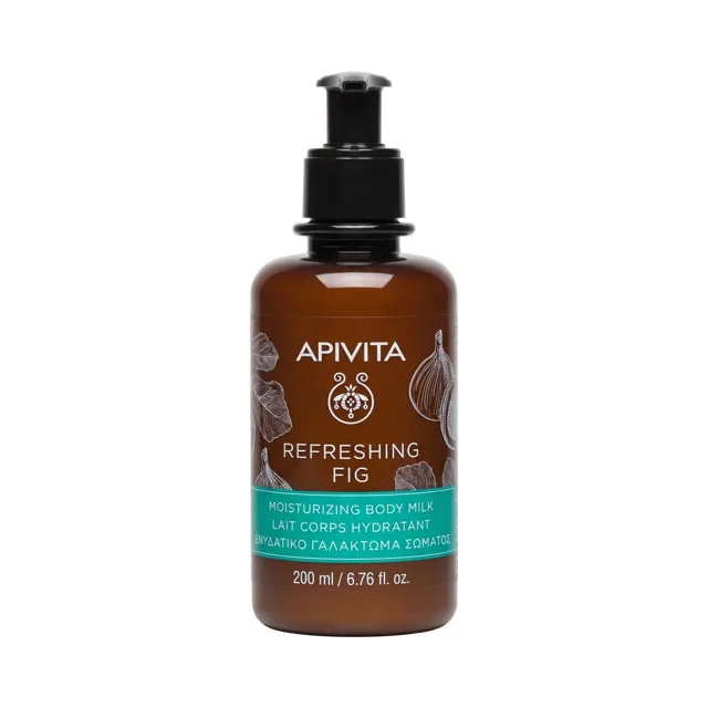 Apivita Refreshing Fig  – Hydratační tělové mléko s fíkem, 200 ml (poškozený aplikátor)