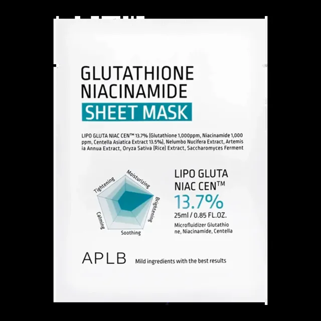 APLB Pleťová maska Glutathione Niacinamide 25 ml