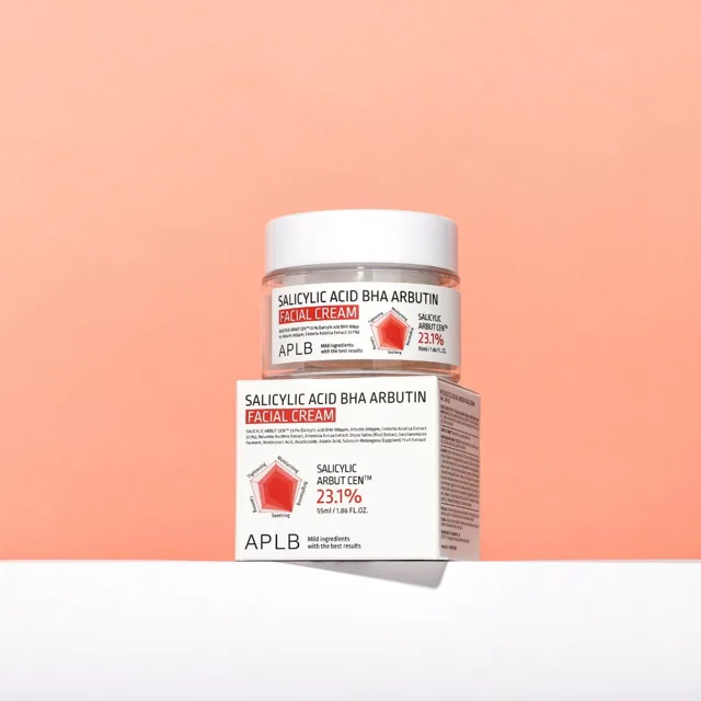 APLB - Salicylic Acid BHA Arbutin Facial Cream - Krém s BHA a arbutinem pro stažení pórů a zlepšení pružnosti pleti - 55 ml