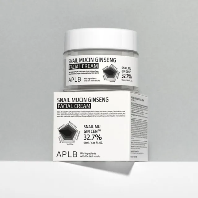 APLB - Snail Mucin Ginseng Facial Cream - Omlazující krém s ženšenem a šnečím mucinem - 55 ml