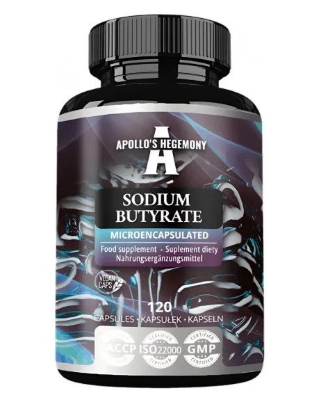 Apollo's Hegemony Sodium Butyrate Microencapsulated, 120 kapslí