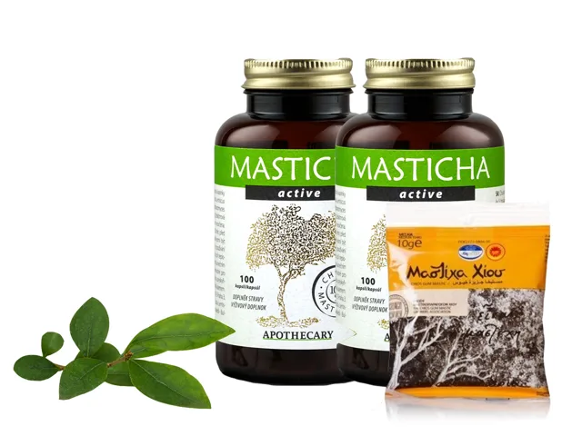 APOTHECARY 2x Masticha Active + krystaly zdarma 200 kapslí