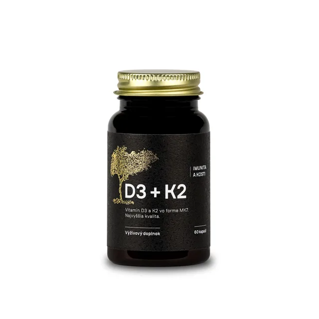 APOTHECARY Vitamín D3+K2 60 kapslí