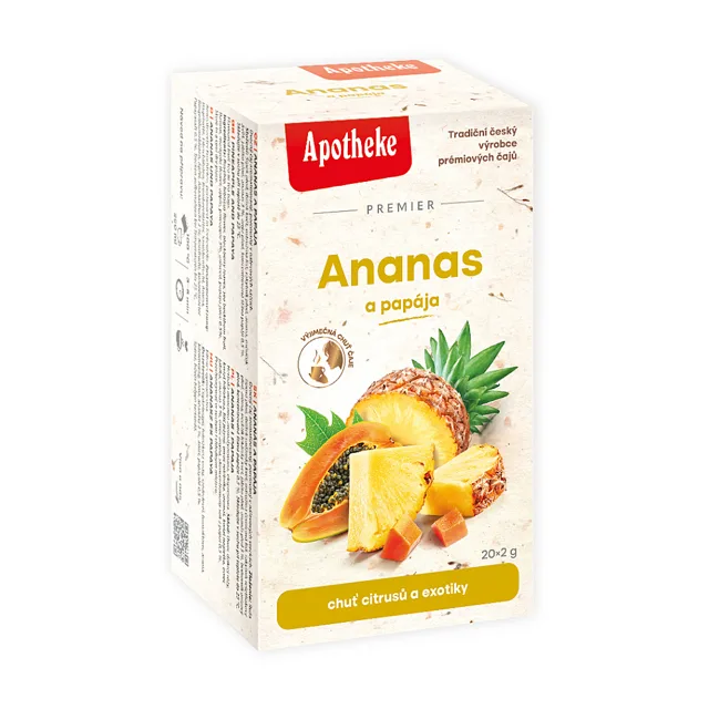 APOTHEKE Ananas a papája 20x2 g