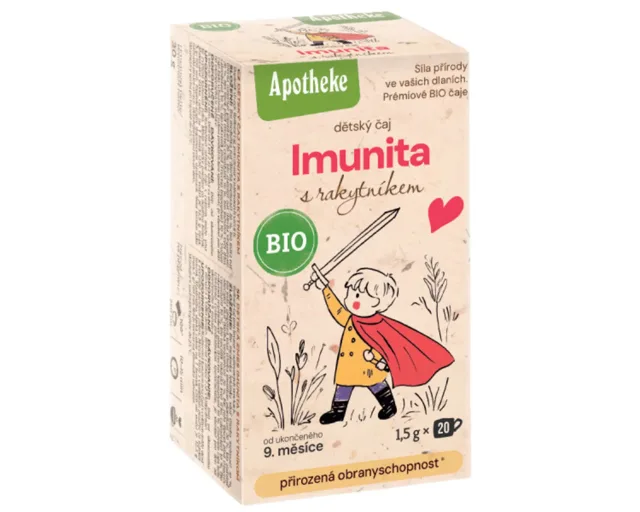 Apotheke BIO čaj dětský Imunita s rakytníkem čaj 20 x 1,5g