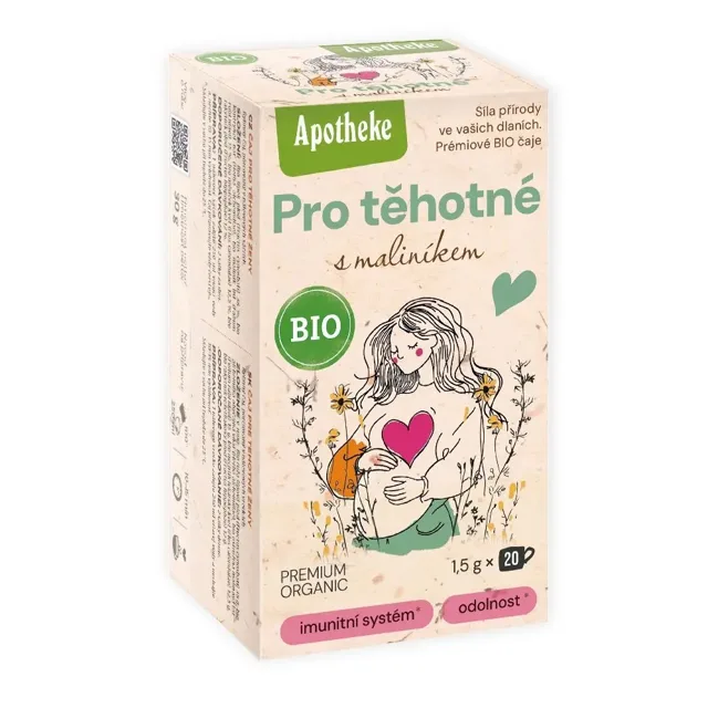 Apotheke BIO čaj pro Těhotné s maliníkem 20×1,5 g