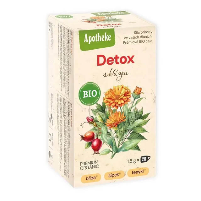 Apotheke BIO Detox s břízou čaj 20×1,5 g
