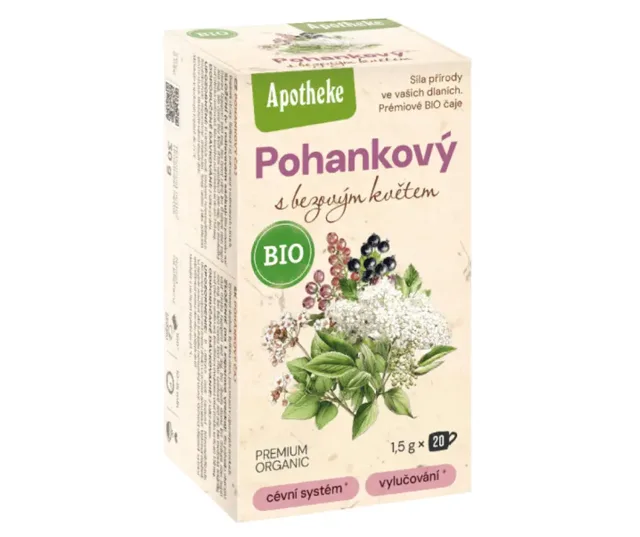 Apotheke BIO Pohankový čaj s bezovým květ.20x1.5g