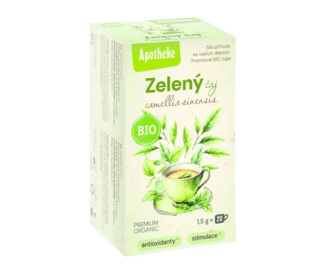 Apotheke BIO Zelený čaj 20x1.5g nový design