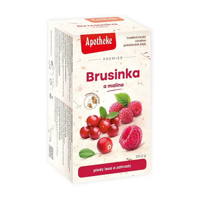 APOTHEKE Brusinka a malina 20 sáčků