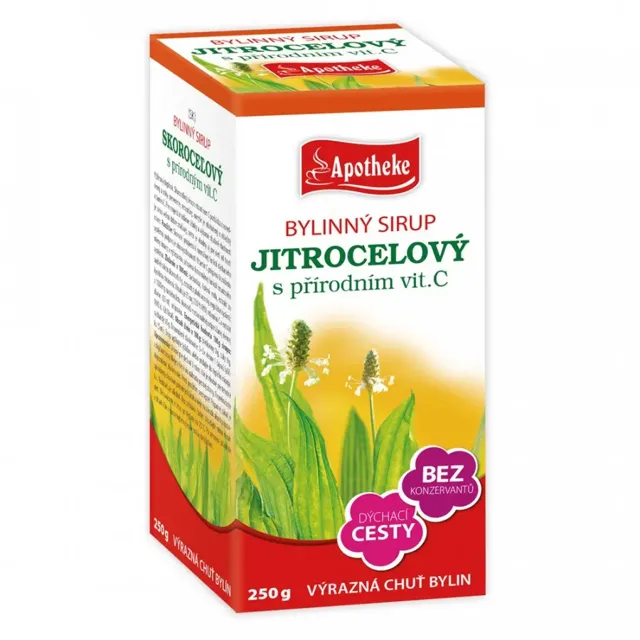 Apotheke Bylinný sirup Jitrocelový 250 g