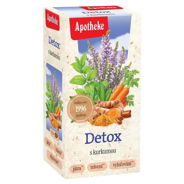 Apotheke čaj Detox s kurkumou 20 x 1,5 g