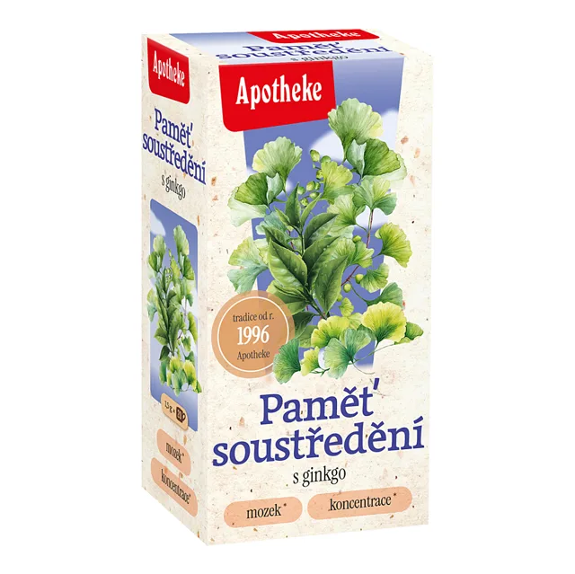 APOTHEKE Čaj paměť a soustředění 20 sáčků