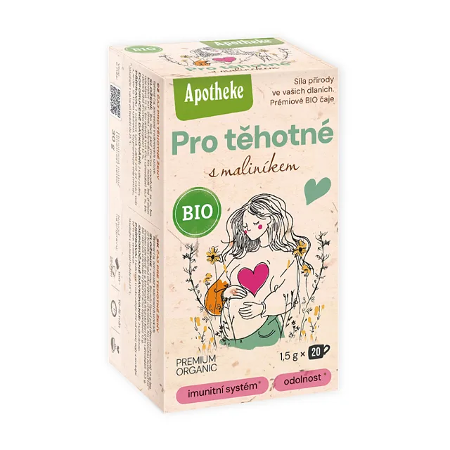 APOTHEKE Čaj pro těhotné s maliníkem BIO 20 sáčků