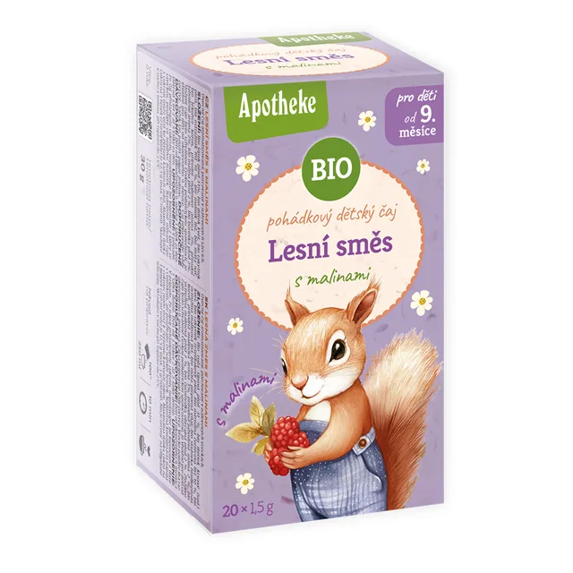 Apotheke Dětský BIO Pohádkový čaj Lesní směs s malinou 20x1,5 g