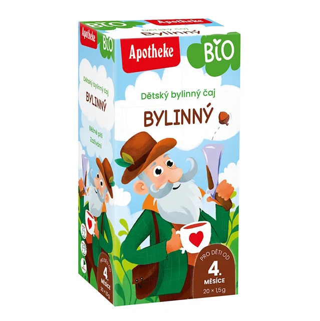 APOTHEKE Dětský bylinný čaj pro běžné pití BIO 20 sáčků
