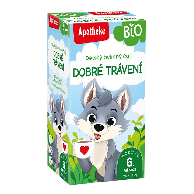 APOTHEKE Dětský čaj BIO dobré trávení 20 sáčků