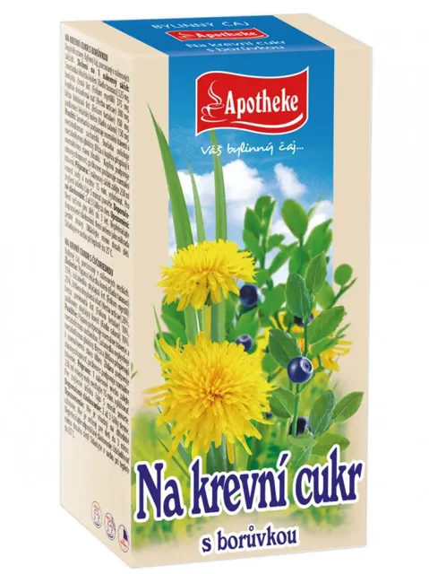 Apotheke Diabetický s borůvkou 20 x 1,5 g