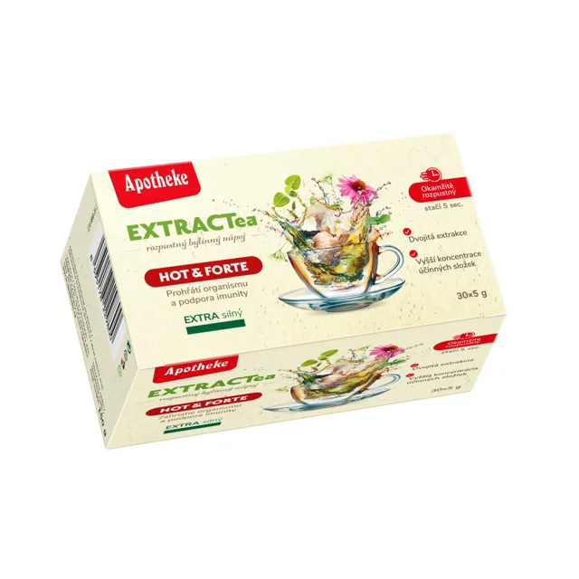 Apotheke EXTRACTea Hot&Forte bylinný nápoj 30x5 g
