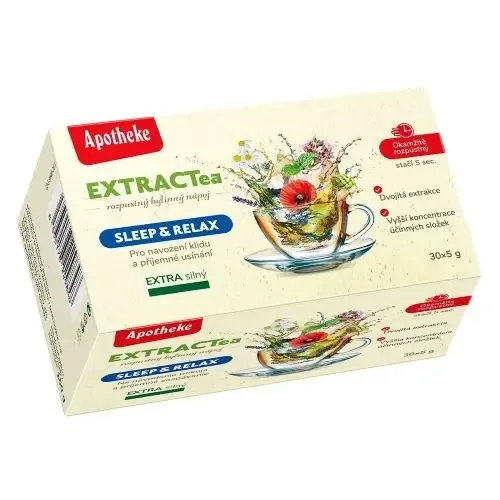 Apotheke EXTRACTea Sleep&Relax bylinný nápoj 30 x 5 g