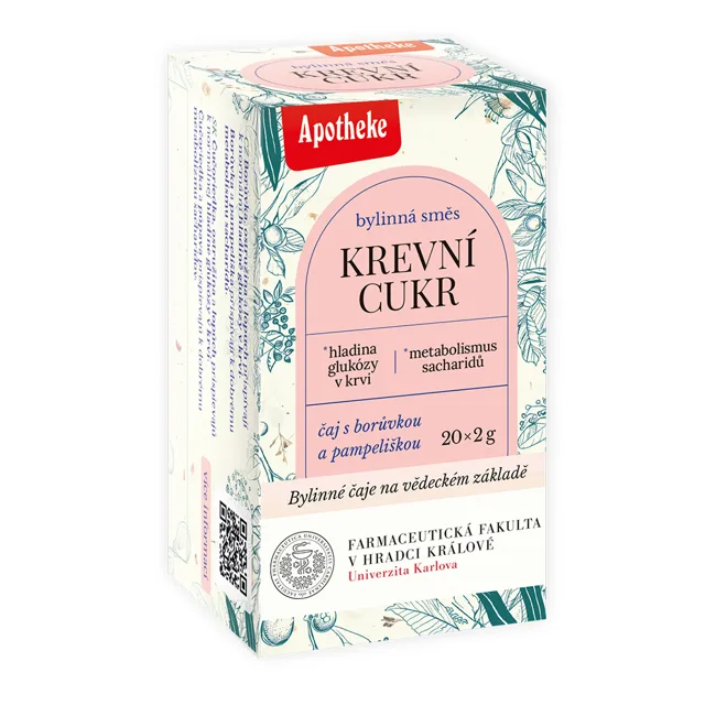 Apotheke Farmaceutická fakulta Krevní cukr porcovaný čaj 20x2 g