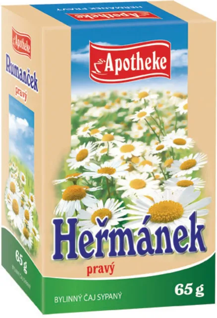 Apotheke Heřmánek pravý květ sypaný sypaný čaj 65 g