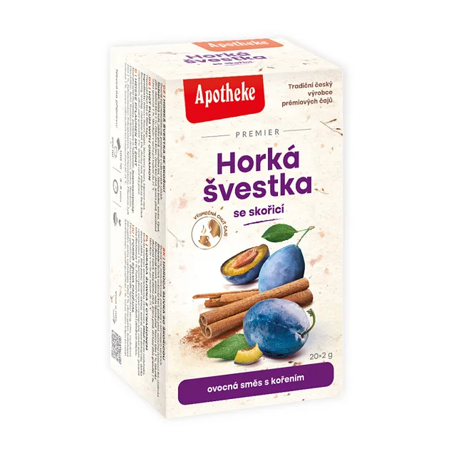 APOTHEKE Horká švestka se skořicí čaj 20 sáčků