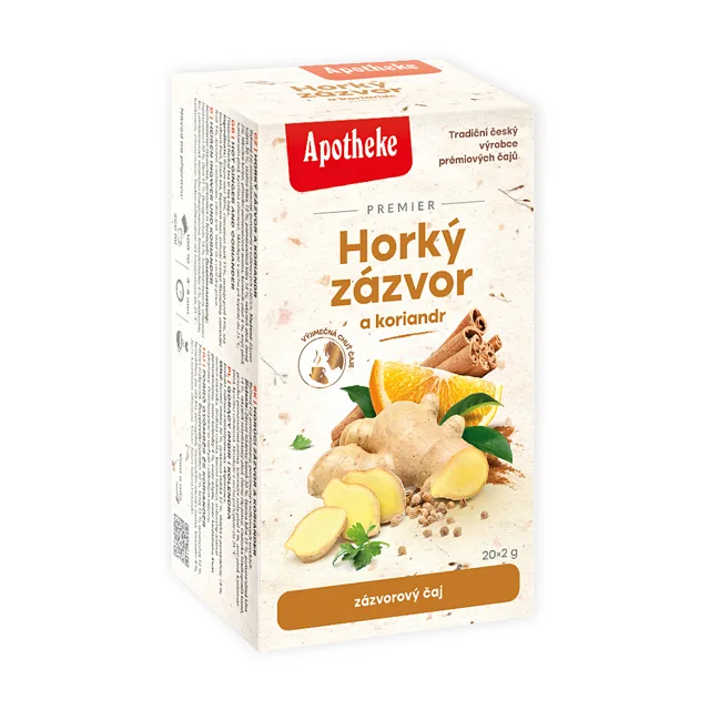 APOTHEKE Horký zázvor a koriandr čaj 20 sáčků