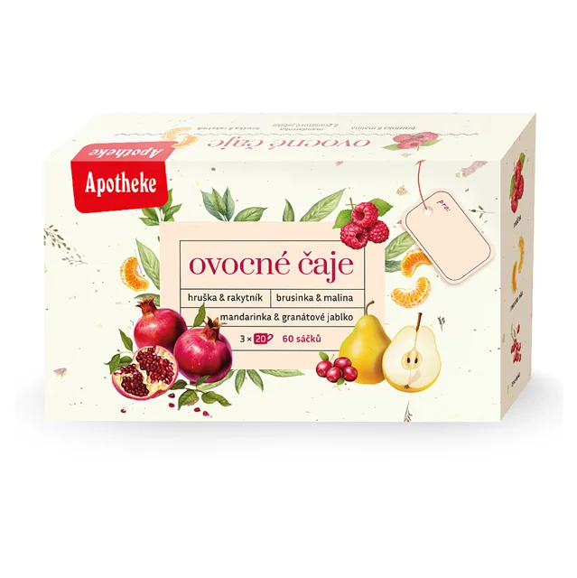 APOTHEKE Kolekce ovocných čajů 60 sáčků