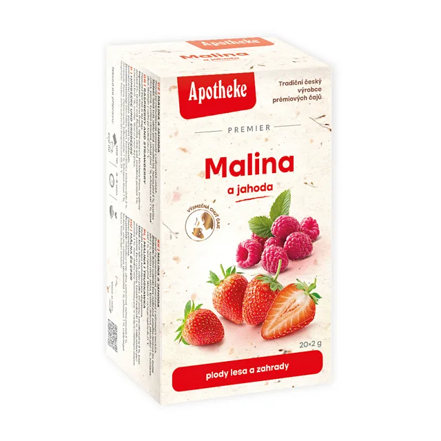 APOTHEKE Malina + jahoda s echinaceou 20 sáčků