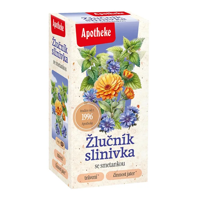 APOTHEKE Na žlučník a slinivku čaj 20 sáčků