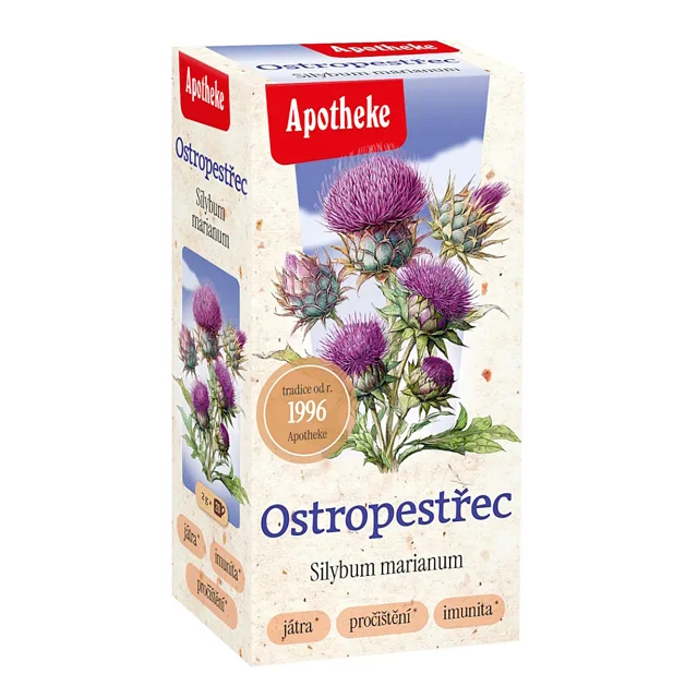 APOTHEKE Ostropestřec mariánský čaj 20 sáčků