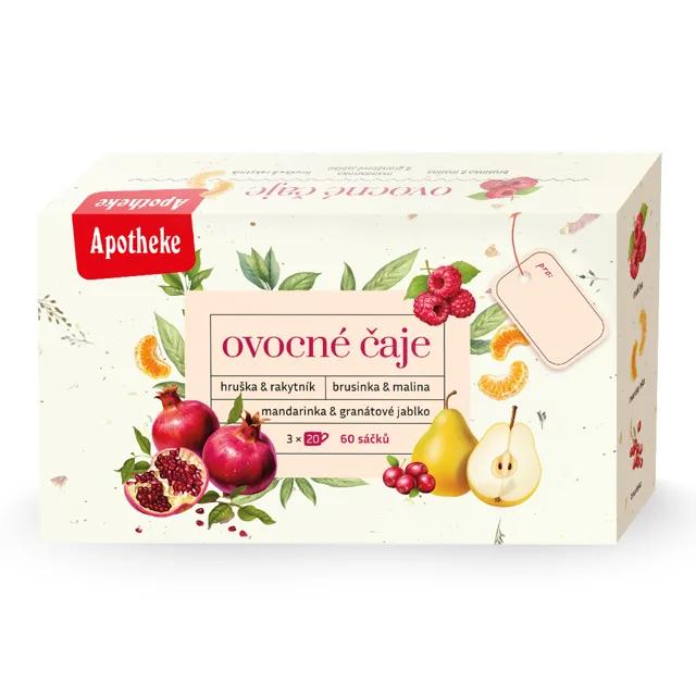 Apotheke Ovocné čaje Mix 3x20 sáčků