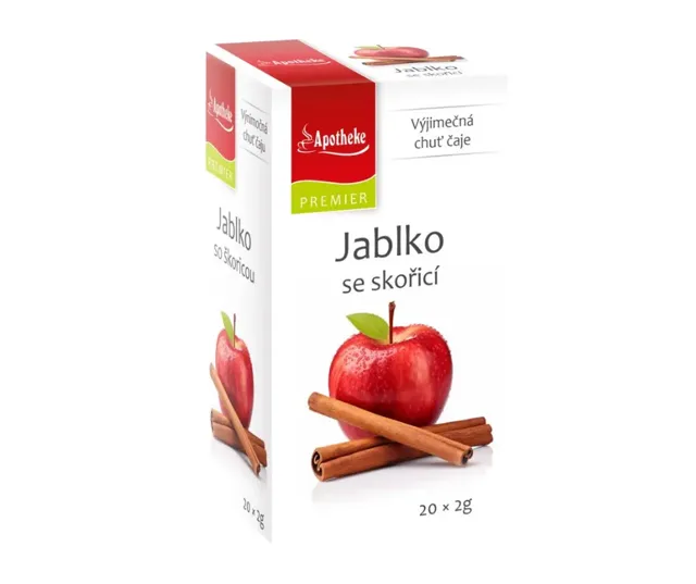 Apotheke ovocný čaj Jablko se skořicí 20 x 2 g