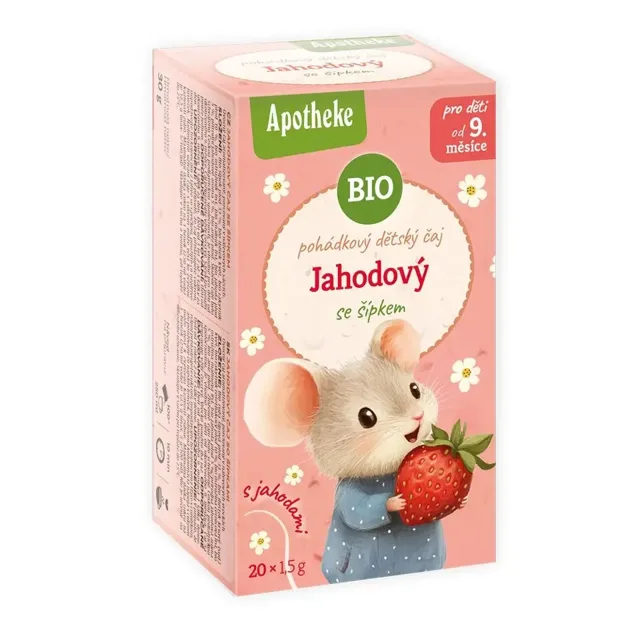 Apotheke Pohádkový dětský čaj Jahodový BIO 20 x 1.5g