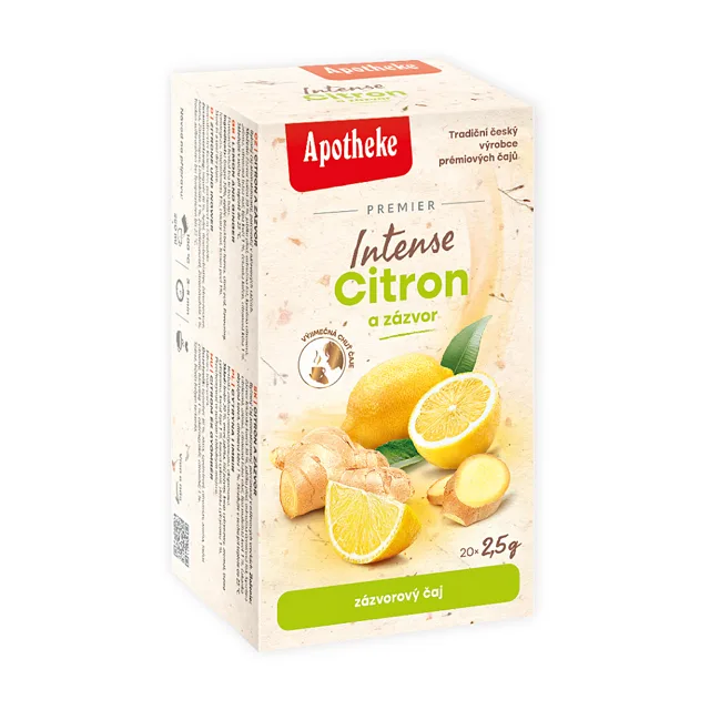 APOTHEKE Premier intense citron zázvor čaj 20 sáčků