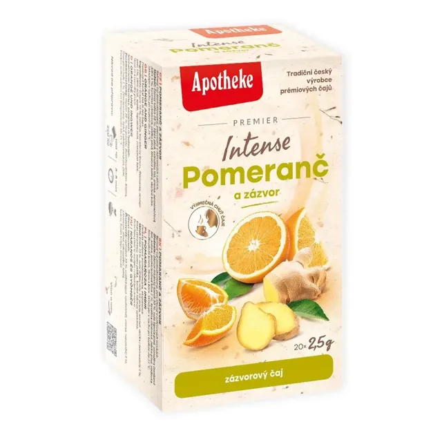 Apotheke Premier Intense Pomeranč a zázvor čaj 20 x 2,5 g