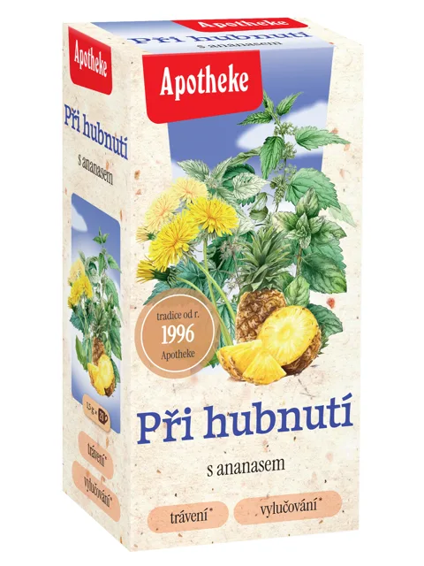 Apotheke Při hubnutí s ananasem čaj nálevové sáčky 20x1,5 g
