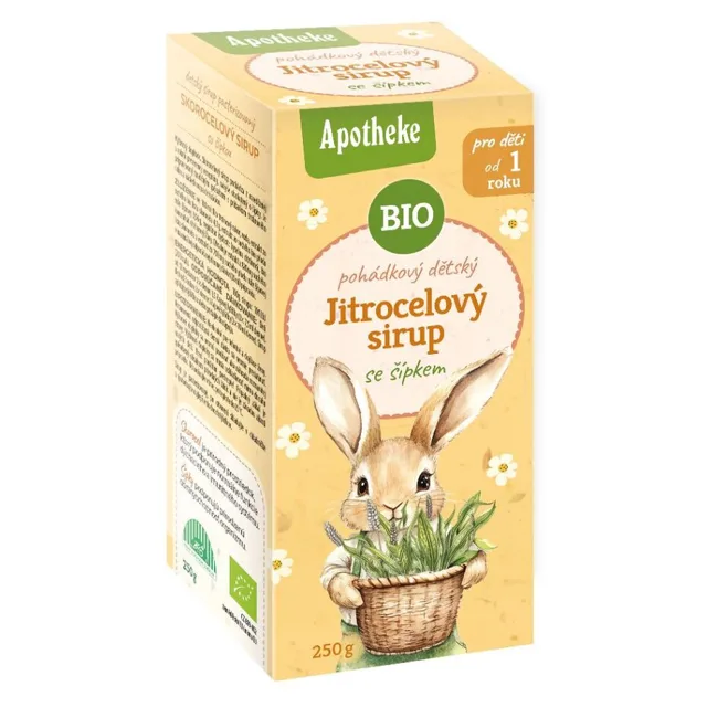 APOTHEKE Sirup dětský jitrocelový se šípkem BIO 250 g