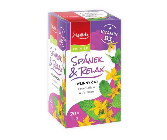 Apotheke Spánek a relax vit. B3 bylinný čaj 20 x 1,5 g