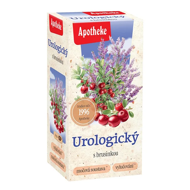 APOTHEKE Urologický čaj s brusinkou 20x 1,5 g sáčků