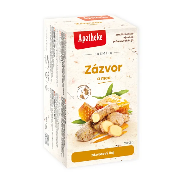 APOTHEKE Zázvor a med čaj 20 sáčků