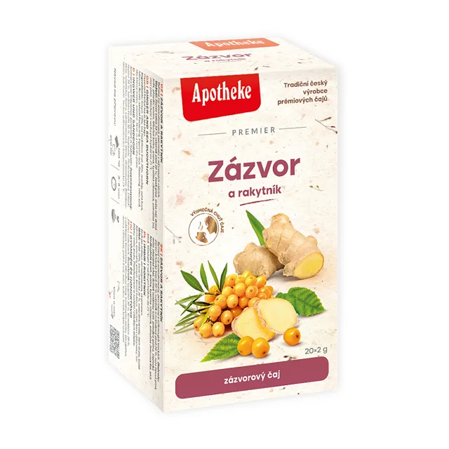APOTHEKE Zázvor a rakytník 20x2 g